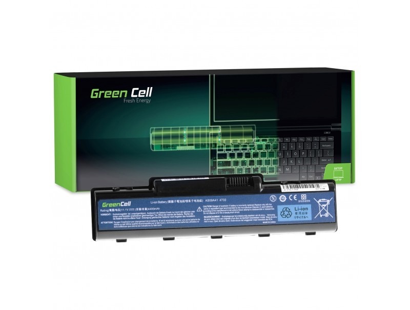 Green Cell sülearvuti aku Acer Aspire 4732Z/5732Z/5532/TJ65/TJ65 11,V 4400mAh AC21