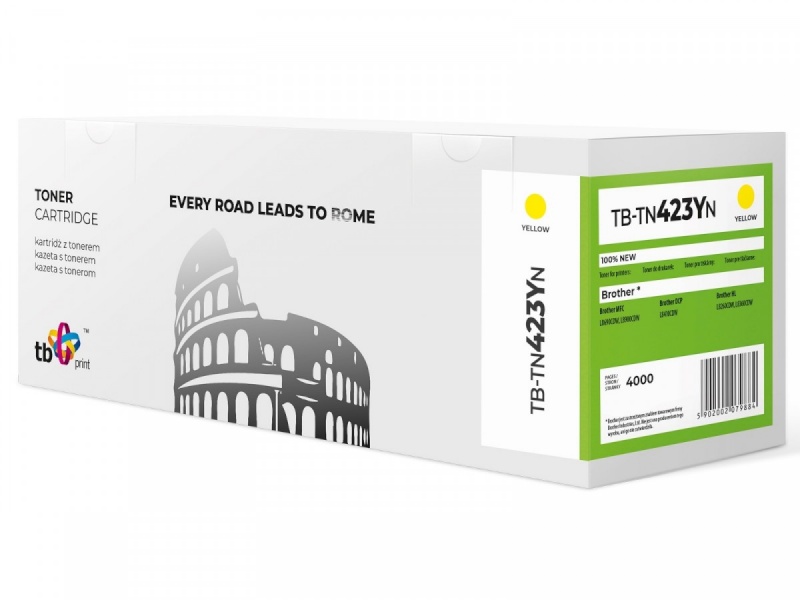 TB Print tooner Brother TN423 Y TB-TN 423YN kollane