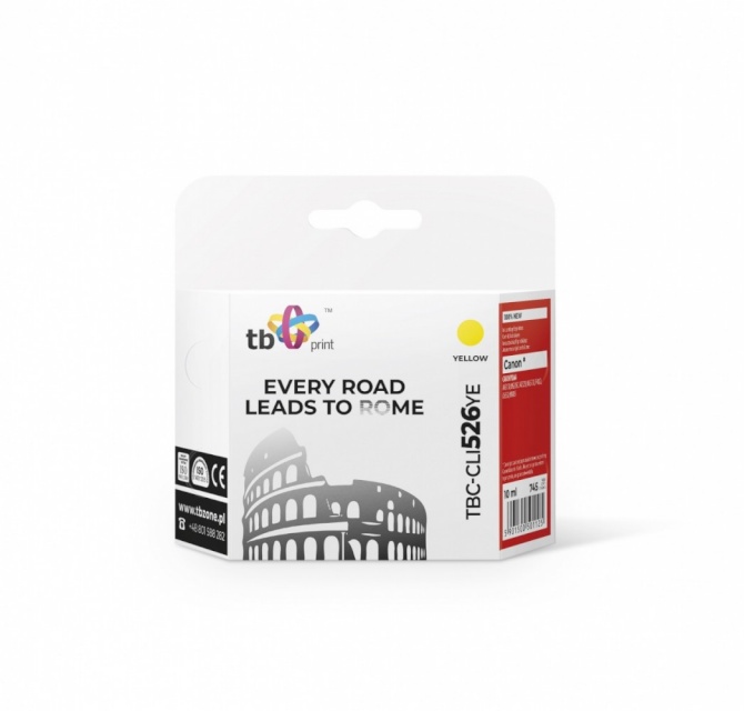 TB Print tindikassett Canon PIXMA iP 4850 kollane TBC-CLI526YE