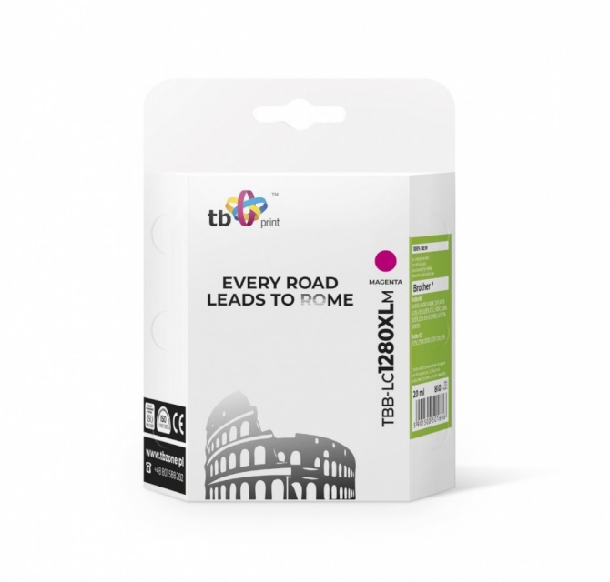 TB Print tindikassett Brother LC1280XL Magenta TBB-LC1280XLM