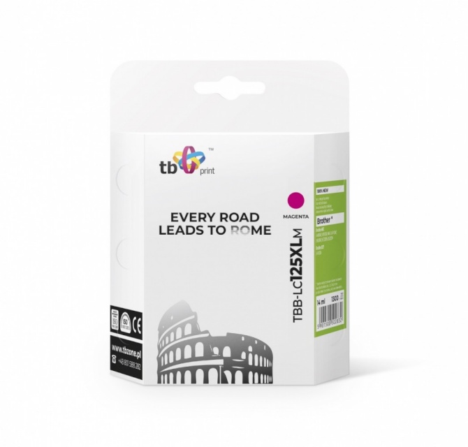 TB Print tindikassett Brother LC125XL Magenta TBB-LC125XLM