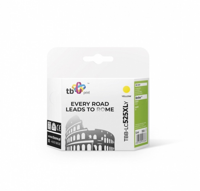 TB Print tindikassett Brother LC529/53 9 TBB-LC525XLY kollane 