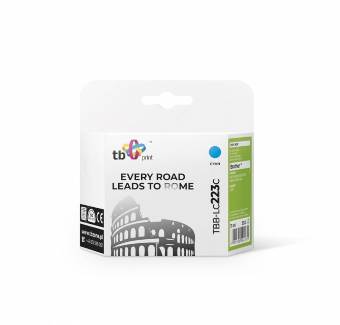 TB Print tindikassett Brother LC223 TBB-LC223C CY tsüaan