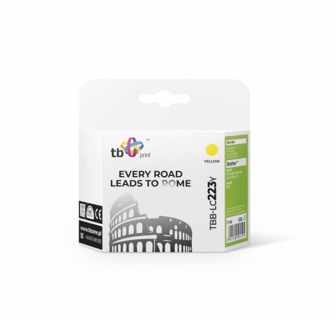 TB Print tindikassett Brother LC223 TBB-LC223Y YE kollane