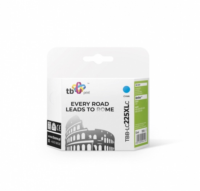 TB Print tindikassett Brother LC225XL TBB-LC225XLC CY tsüaan