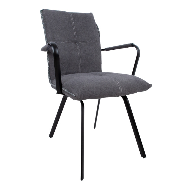 H4Y tool EDDY käetugedega 59x56xH89cm, hall