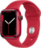 Apple Watch Series 7 GPS + Cellular, 41mm (PRODUCT) RED Aluminium Case with (PRODUCT) RED Sport Band, punane