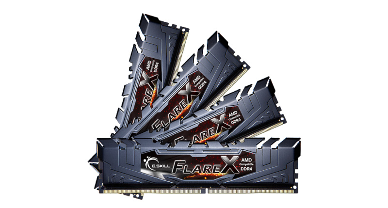 G.Skill mälu Flare X DDR4 32GB (4x8GB) 3200MHz CL16 K4 GSK 32GFX