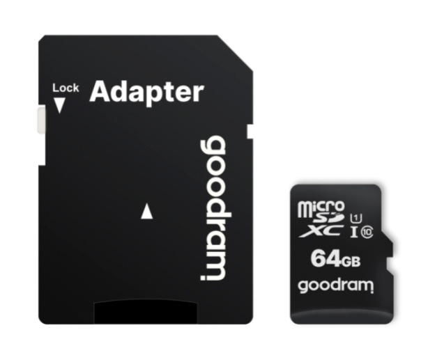 Goodram mälukaart microSDXC 64GB CL10 UHS-I + adapter