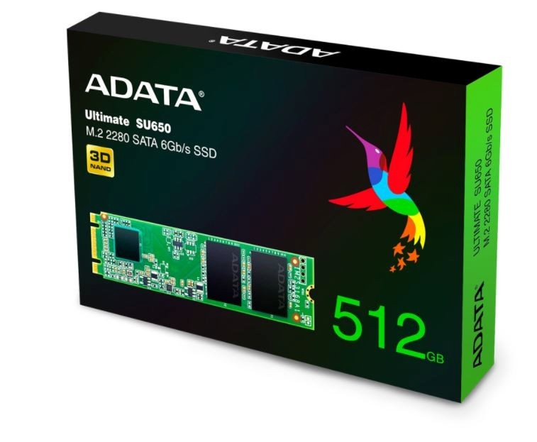 ADATA kõvaketas SSD Drive Ultimate SU650 512GB M.2 TLC 3D 2280 SATA
