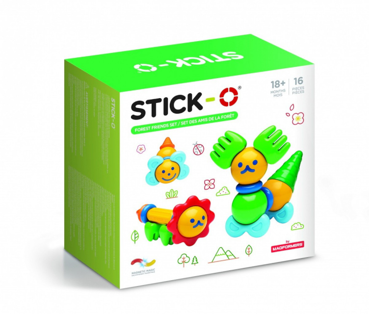 Magformers klotsid Stick-O Forest Friends Set, 16 elementi