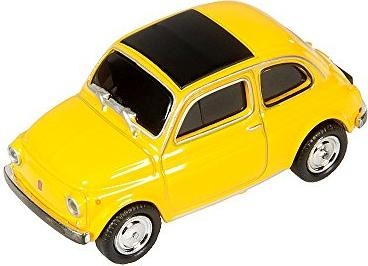 Genie mälupulk USB 2.0 32GB Fiat 500 Oldtimer, kollane