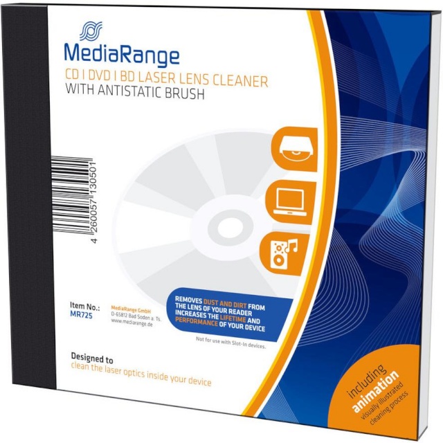 MediaRange CD/DVD Laser Lens Cleaner MR725