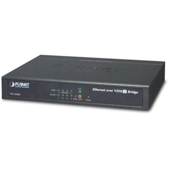 PLANET konverter 4-Port 10/100/1000T Ethernet -> VDSL2 Bridge