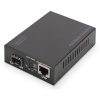 DIGITUS media konverter Gigabit PoE Media Converter 10 Base-T, 100 Base-T, 1000 Base-T SFP/RJ45 