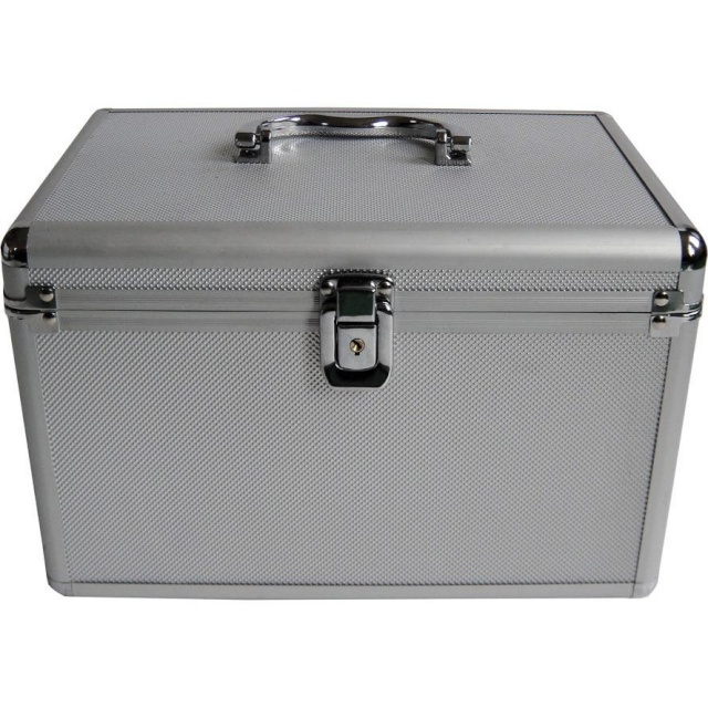 MediaRange CD/DVD kast DJ-Case 200 CD-le, hõbedane