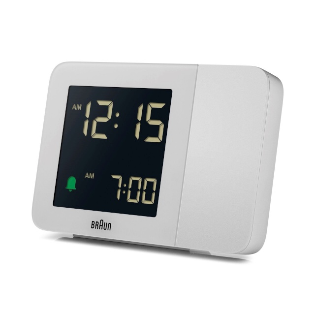 Braun äratuskell BC015W-DCF White Radio Controlled Alarm Clock, valge
