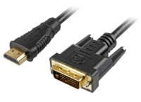 Sharkoon kaabel HDMI -> DVI-D (24+1) 2.0m, must