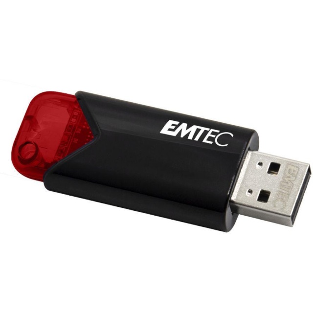 Emtec mälupulk B110 USB Stick 256GB USB 3.2 Click Easy, punane