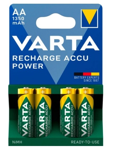 Varta akud RECHARGE Power 1350mAh AA Mignon NiMH 4tk