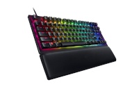 Razer klaviatuur Huntsman V2 Tenkeyless, Optical Gaming Keyboard, RGB LED light, US, must, Wired, Linear punane Switch