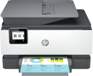 HP printer OfficeJet Pro 9010E, Multifunctional All-in-One 257G4B, must/valge