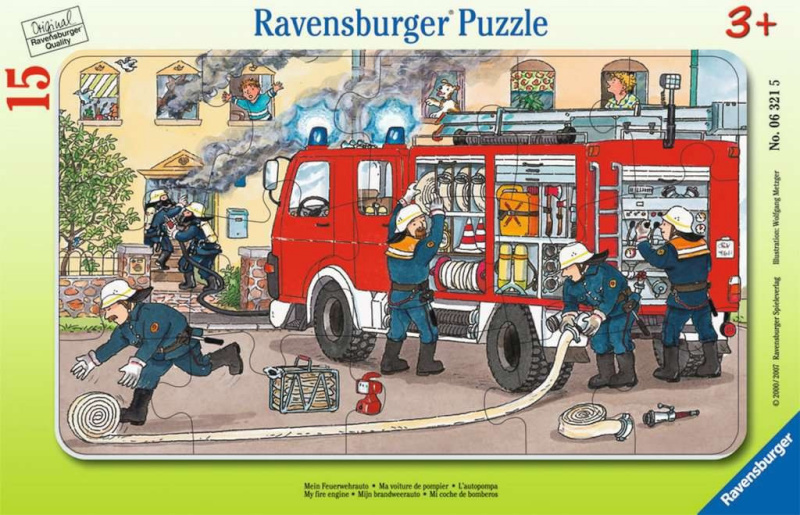 Ravensburger Poland pusle RAV-06321 Fire brigade, 15-osaline
