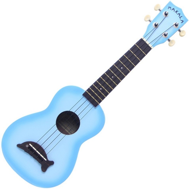 Kala ukulele Makala Dolphin Soprano, blue burst