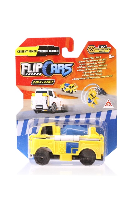 FLIPCARS 2-in-1 ehitussõiduks tsemendiauto ja kraavikaevaja, EU463875-02