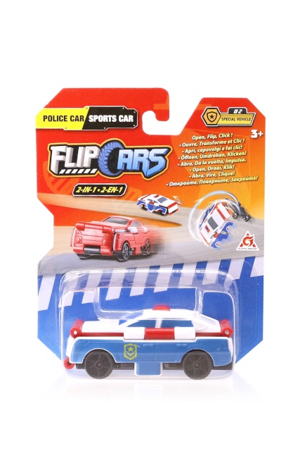 FLIPCARS 2-in-1 erisõiduk politseiauto ja sportauto, EU463875-06