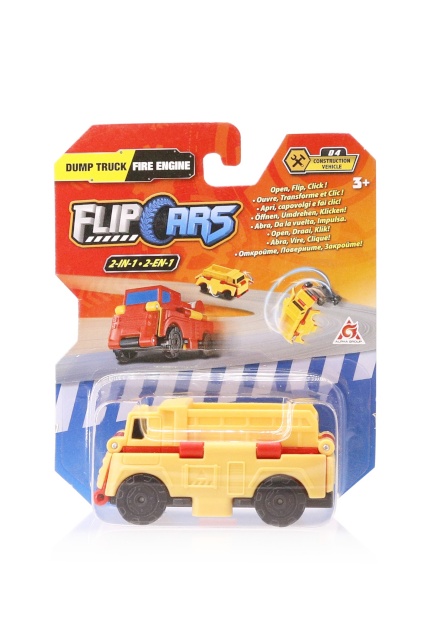 FLIPCARS 2-in-1 ehitussõiduk kallu ja tuletõrje auto, EU463875-07
