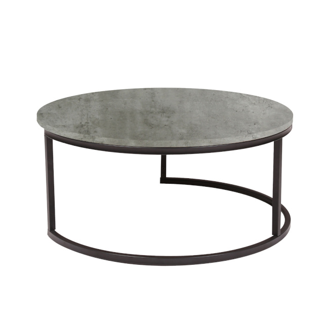 H4Y diivanilaud BRITU D80xH35cm, hall, MDF, metall