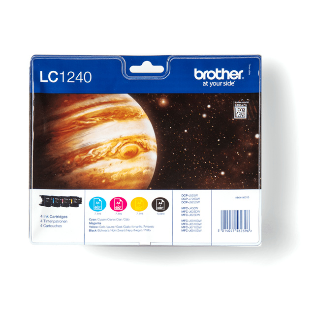 Brother tindikassett LC-1240 Multipack, tsüaan, magenta, kollane, must