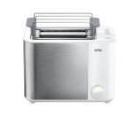 Braun röster HT 5010 WH Identity Collection, roostevaba teras/valge