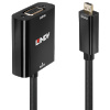 Lindy konverter Micro HDMI (M) -> VGA (F) 0.1m, 1080p/ 1920x1200