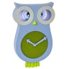 TFA seinakell 60.3052.06 Lucy Kids Pendulum Clock Owl, sinine/roheline