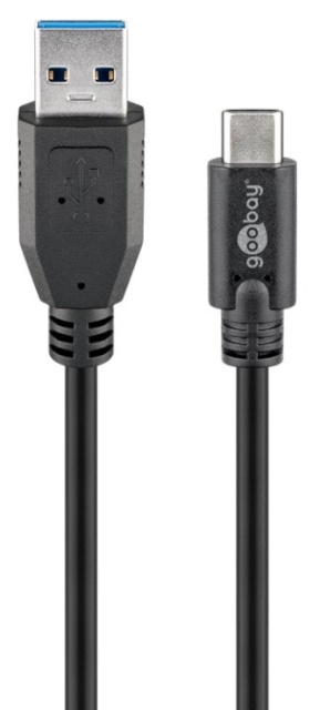 Goobay kaabel USB-C -> USB-A 3.0 0,5m 67999, must