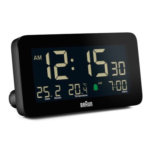 Braun äratuskell BC10 DCF-B Radio Alarm Clock, must