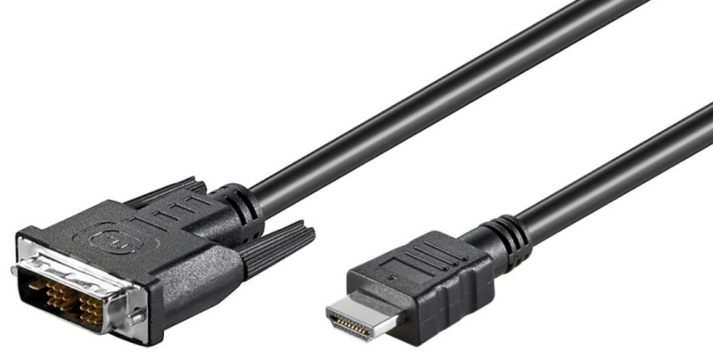 Goobay videokaabel DVI-D/HDMI Cable Nickel Plated 2m 50580, must