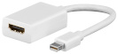 Goobay adapter Mini DisplayPort (M) -> HDMI (F), 2K, edastab ka heli (Mac) 51729, valge