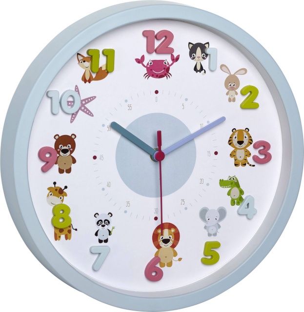 TFA seinakell 60.3051.14 Little Animal Kids Wall Clock