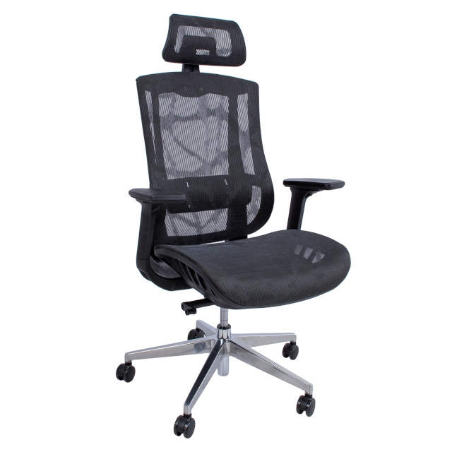 H4Y Töötool FLEX, 70x70xH116-126cm, must, polüesterkangas, alumiinium