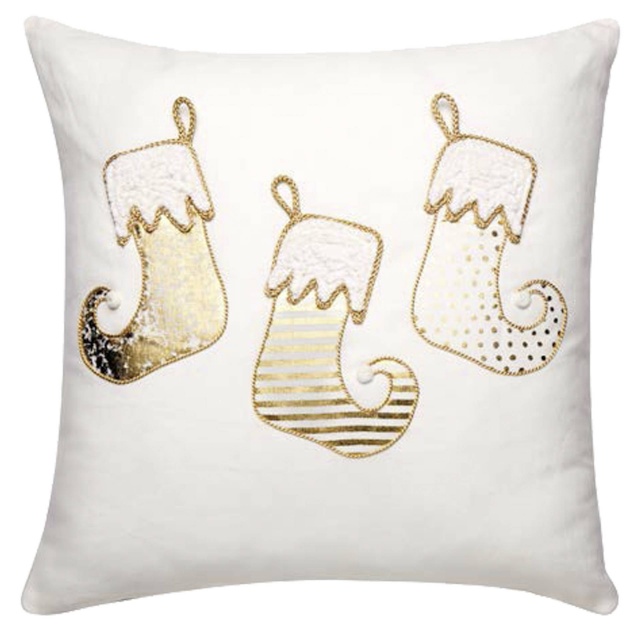 L´Oca Nera padi jõulusokkidega Padded Cushion with Christmas Socks 45x45 cm