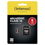 Intenso mälukaart microSDHC 8GB SDHC Class10