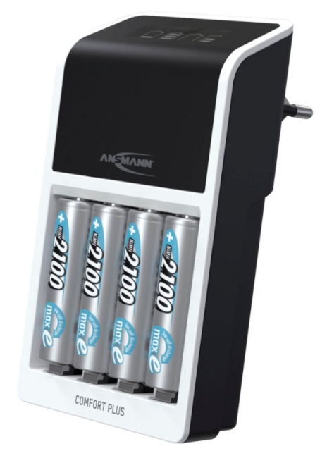 Ansmann laadija Comfort Plus Charger + 4x AA 2100 mAh