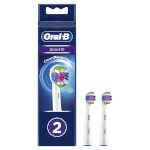 Braun lisaharjad EB18 RB-2 Oral-B 3D Replacement Head with CleanMaximiser Technology, 2tk, valge