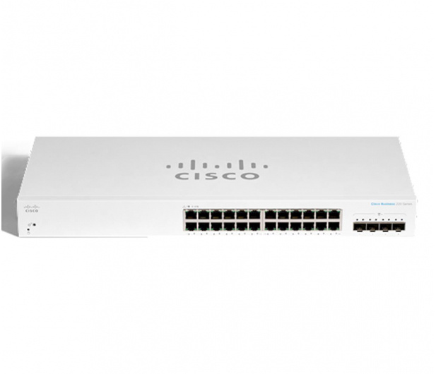Cisco switch CBS220-24T-4G Managed L2 Gigabit Ethernet (10/100/1000) Power over Ethernet (PoE) 1U valge