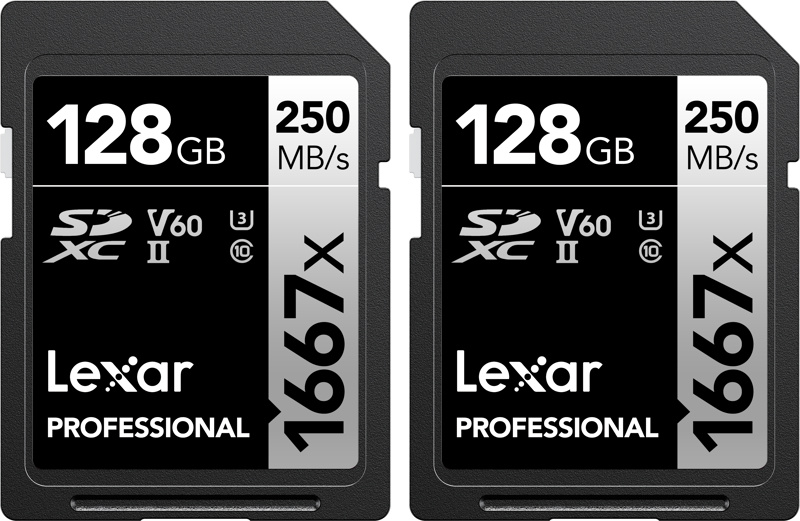 Lexar mälukaart SDXC 128GB Pro 1667X SDXC UHS-II U3 (V60) 2-pakk