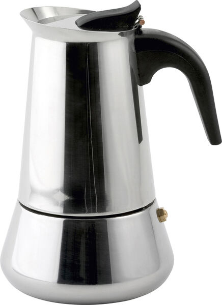 Leopold Vienna espressokann 4 tassile LV113002 Espresso Cooker Trevi Steel/ 4 cups, hõbedane
