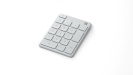 Microsoft klaviatuur Microsoft Keyboard MS NUMBER PAD Keyboard layout QWERTY, Glacier, Bluetooth, Wireless connection, 81 g
